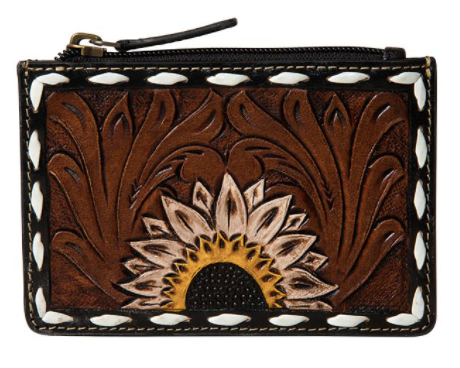 Eagle Range Hand-Tooled Credit Card Holder