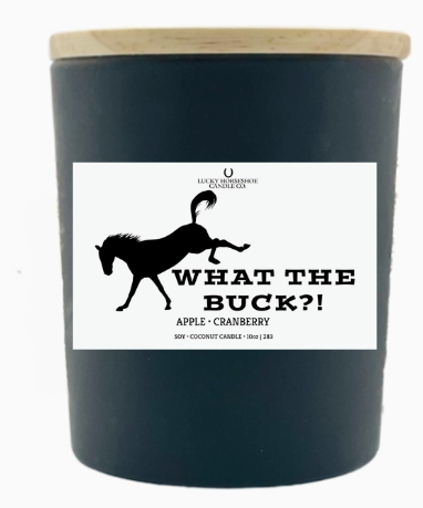 Coconut 10oz Candle Black Glass Jar