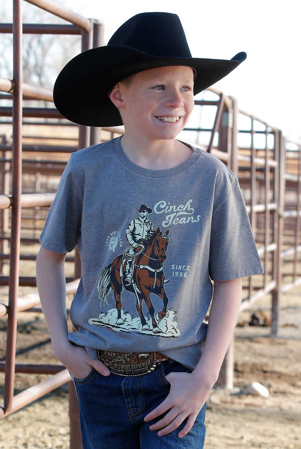 Cinch Boy's Roper Grey Tee