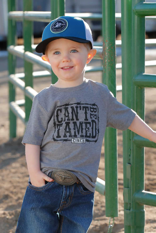 Cinch Toddler Grey "Can't Be Tamed" Tee
