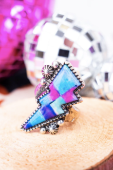 Colorful Lightning Bolt Ring