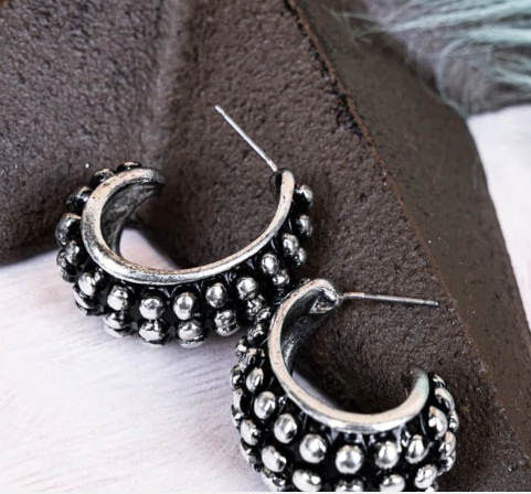 Priscilla Bubble Hoop Earrings