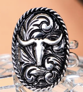 Salina Steer Cuff Ring