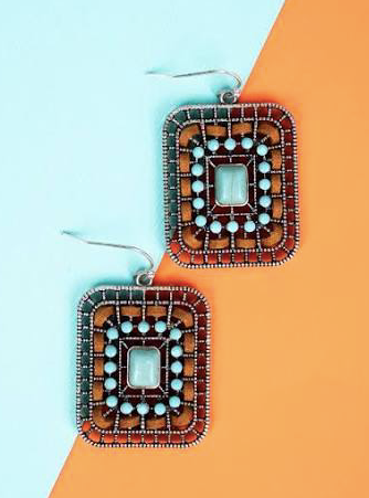 Cedar Lake Rectangle Earrings