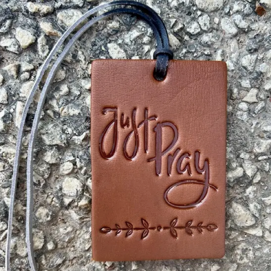 Rectangle Just Pray Air Flair -Mahogany Coconut