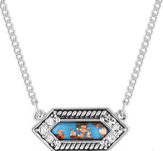 Montana Silversmiths-Miner's Cobalt Turquoise Necklace