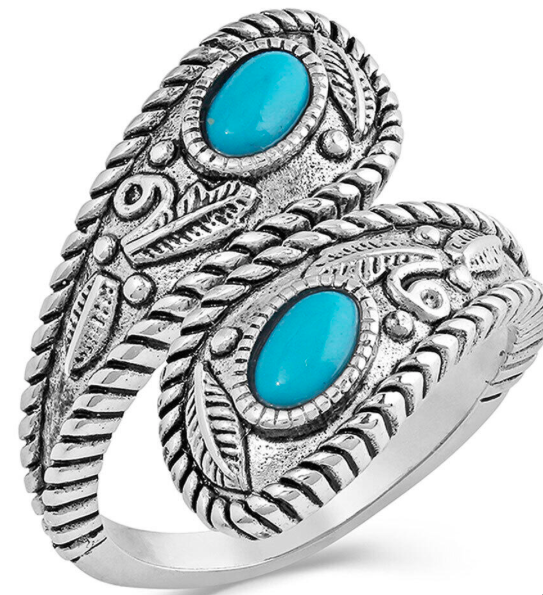 Montana Silversmiths-Balancing The Whole Turquoise Open Ring