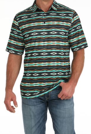 Men's Cinch Aztec Arenaflex Polo Shirt