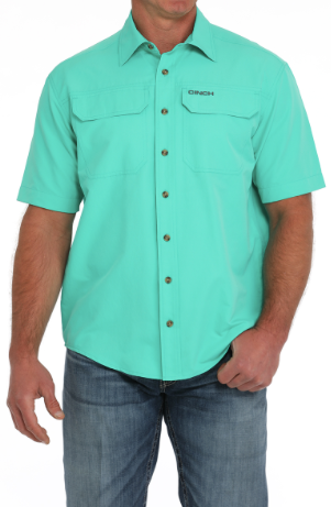 Men's Cinch Arenaflex Teal Button Up
