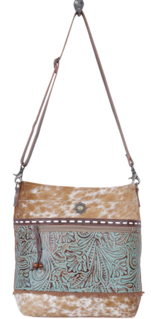 Peridot Canvas & Hairon Bag