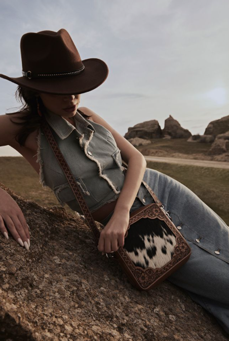 Mirage Trail Hand-Tooled Bag