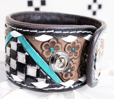 Carman Checkered Snap Bracelet
