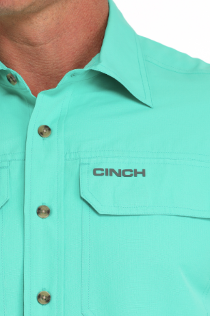Men's Cinch Arenaflex Teal Button Up