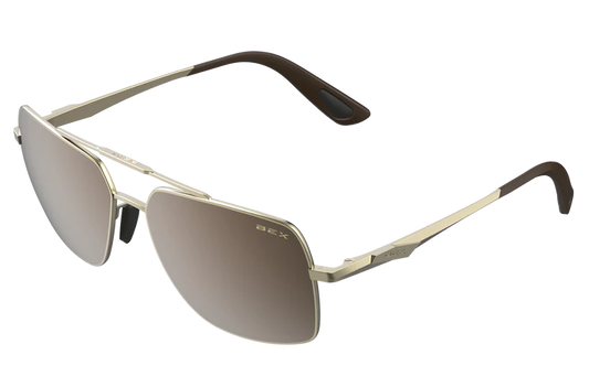Bex Sunglasses - Wing (Matte Gold/Brown/Silver)