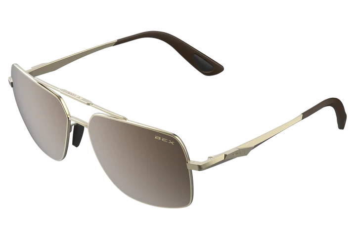 Bex Sunglasses - Wing (Matte Gold/Brown/Silver)