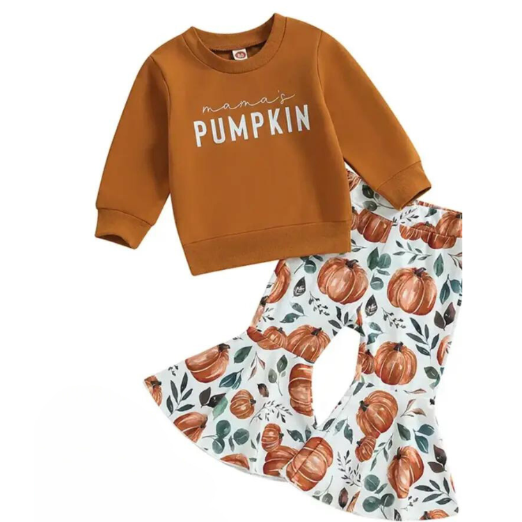 Mama's Pumpkin Sweatshirt Set