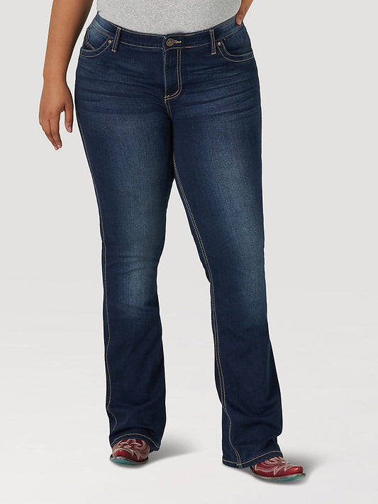 Women’s Wrangler® Ultimate Riding Jean Q-Baby (Plus) in Nr Wash