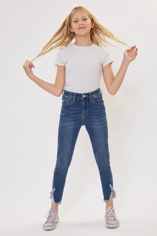 Rio High Rise Ankle Skinny Kid Jeans