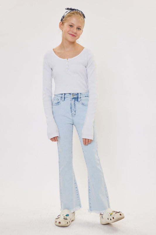 Winter High Rise Flare Kid Jeans