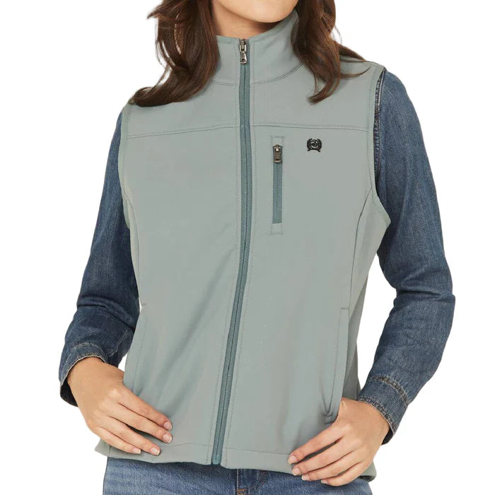 Women's Green Windproof Vest