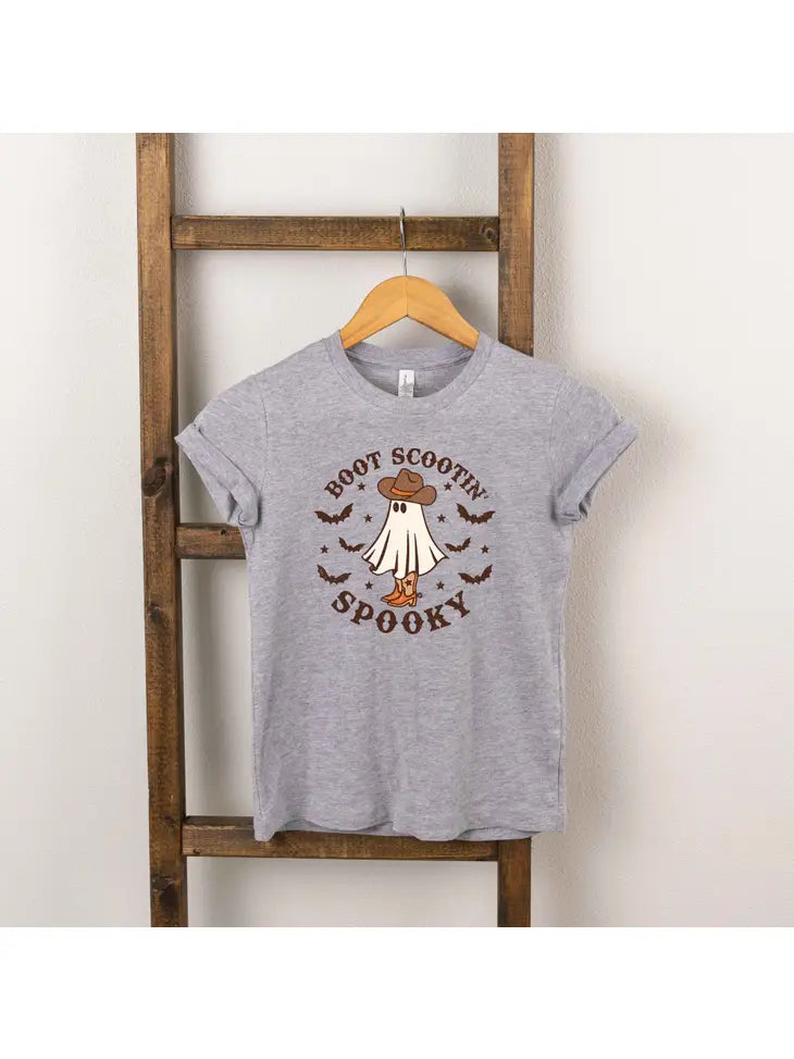 "Boot Scootin' Spooky" Toddler Tee - Grey