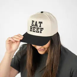 Eat Beef Embroidered Trucker Hat