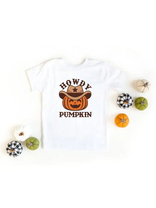 "Howdy Pumpkin" Toddler Tee - White