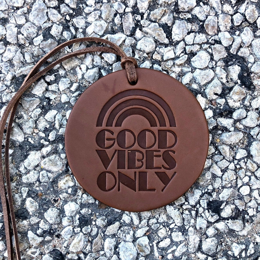 Good Vibes Only Air Flair- Vanilla Leather