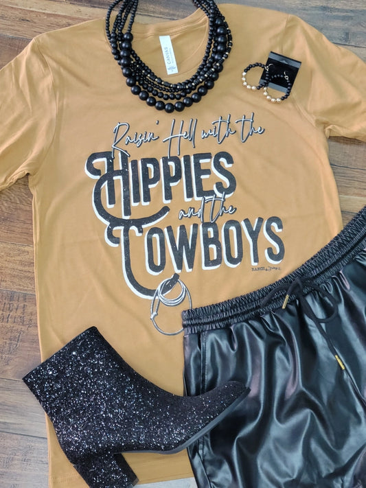 Hippies and Cowboys Graphic Tee
