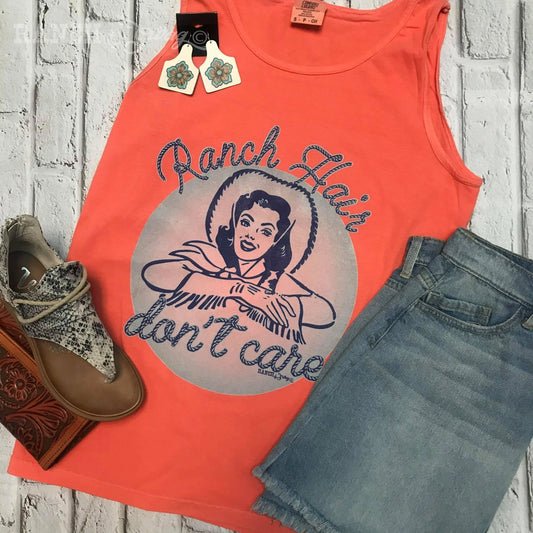 Ranch Hair Don't Care Graphic Tank
