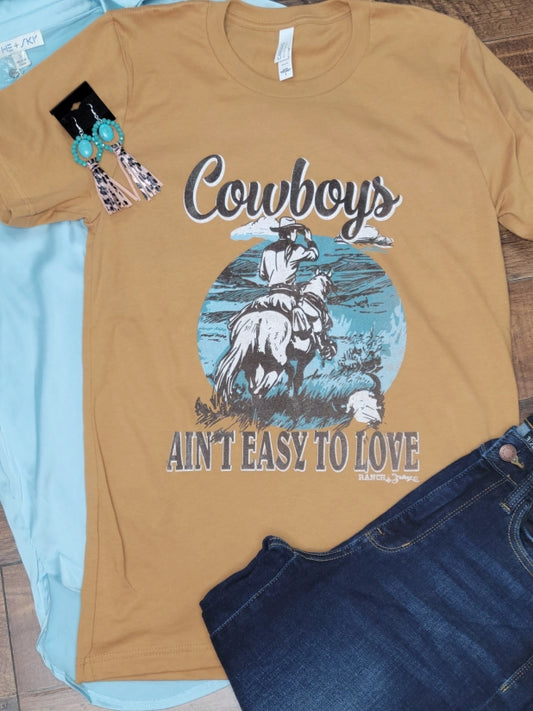Cowboys Ain't Easy To Love Graphic Tee