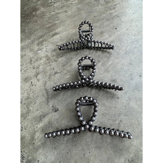Faux Pearl Claw Hair Clip