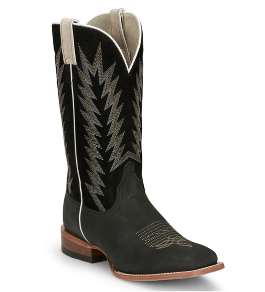 Men's Hombre Western Boots - Matte Black Cowhide