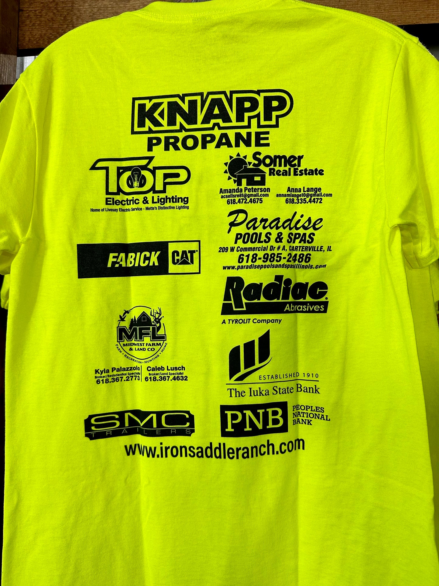 2023 Rodeo Sponsor Tee - Yellow