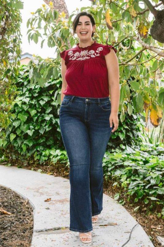 Julia Mid Rise Flare (Plus Size)