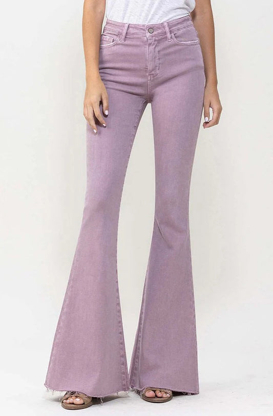 Bella High-Rise Flare - Washed Purple