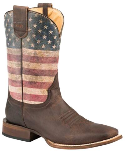Men's American Patriot Western Boots - Square Toe