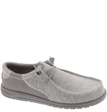 Wally Stitch Flecked - Woven Grey