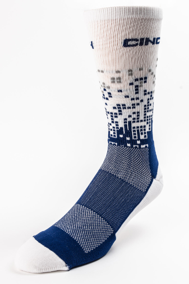 Men's Blue/White Crew Socks