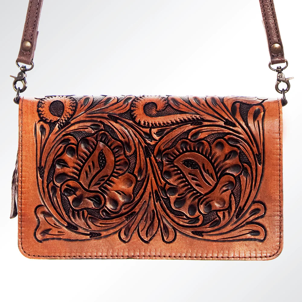 American Darling - Turquoise Stone Tooled Wallet
