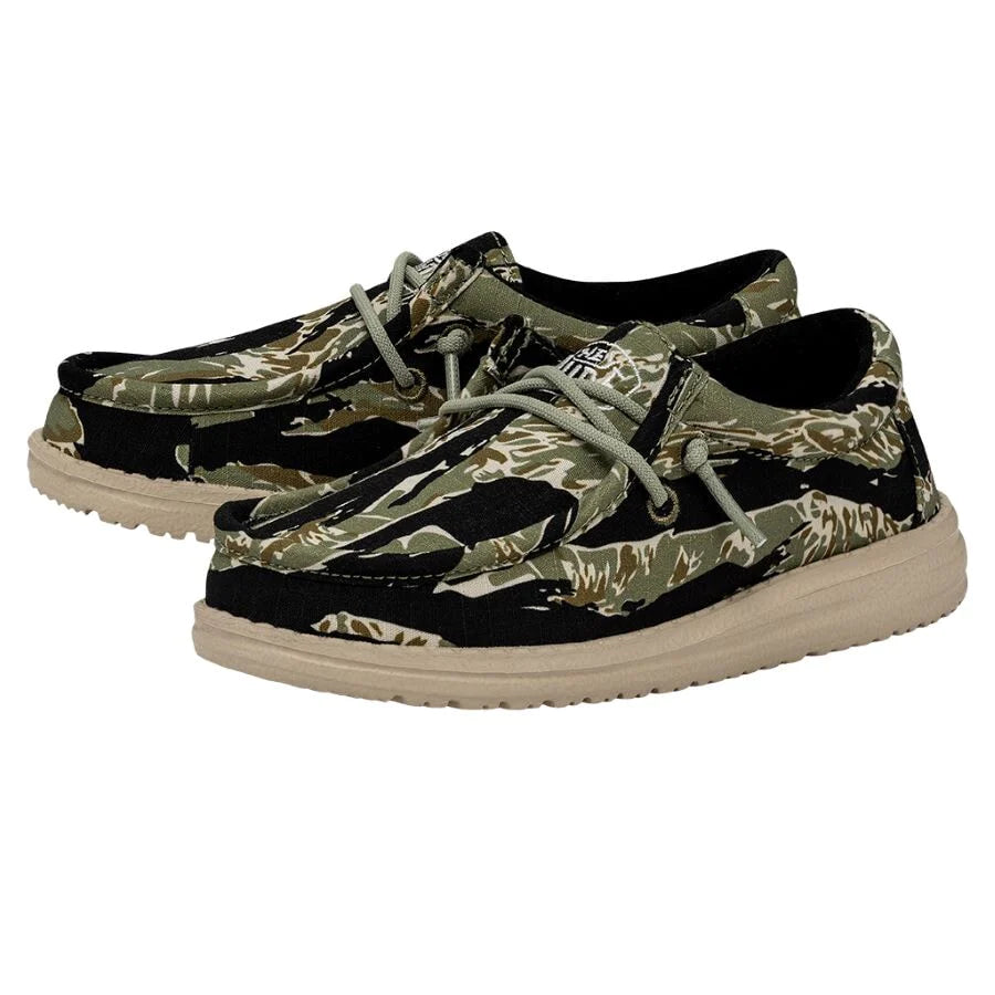 Hey Dude - Wally Youth Camouflage Tiger Stripe Camo