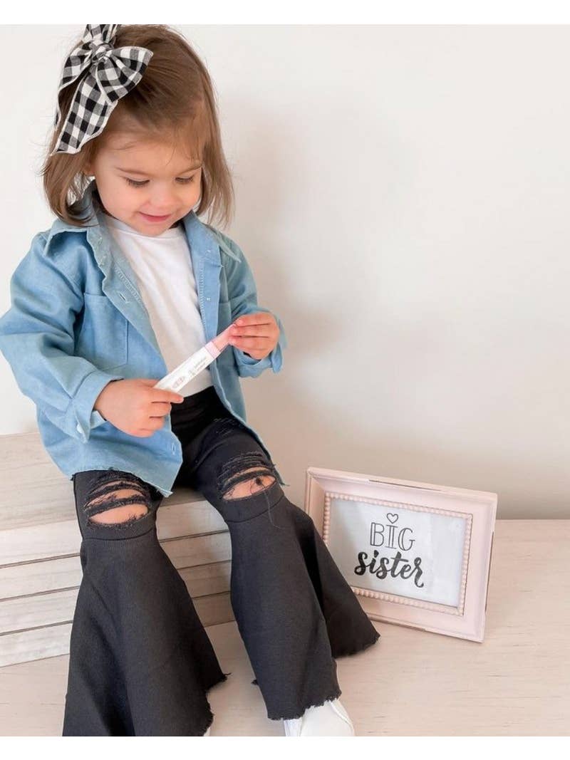 Barbie Denim Bell Bottoms - Distressed Black