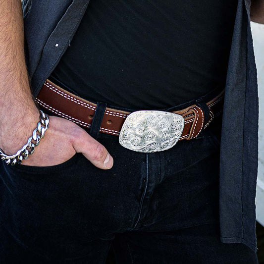 Montana Silversmiths - Grand Cowboy Belt Buckle