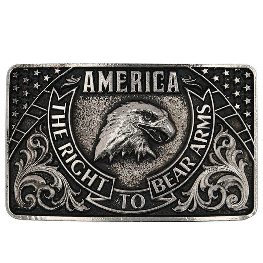 Montana Silversmiths - Eagle Arms Patriotic Belt Buckle