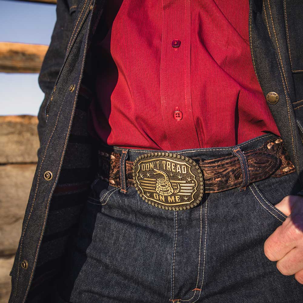 Montana Silversmiths - Gadsden Snake Heritage Attitude Belt Buckle