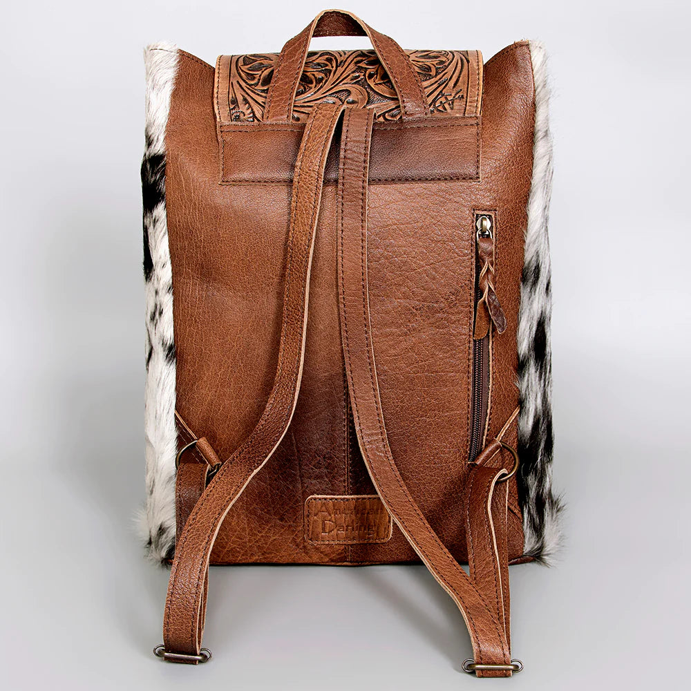 American Darling - Fashion Leather Flap Backpack