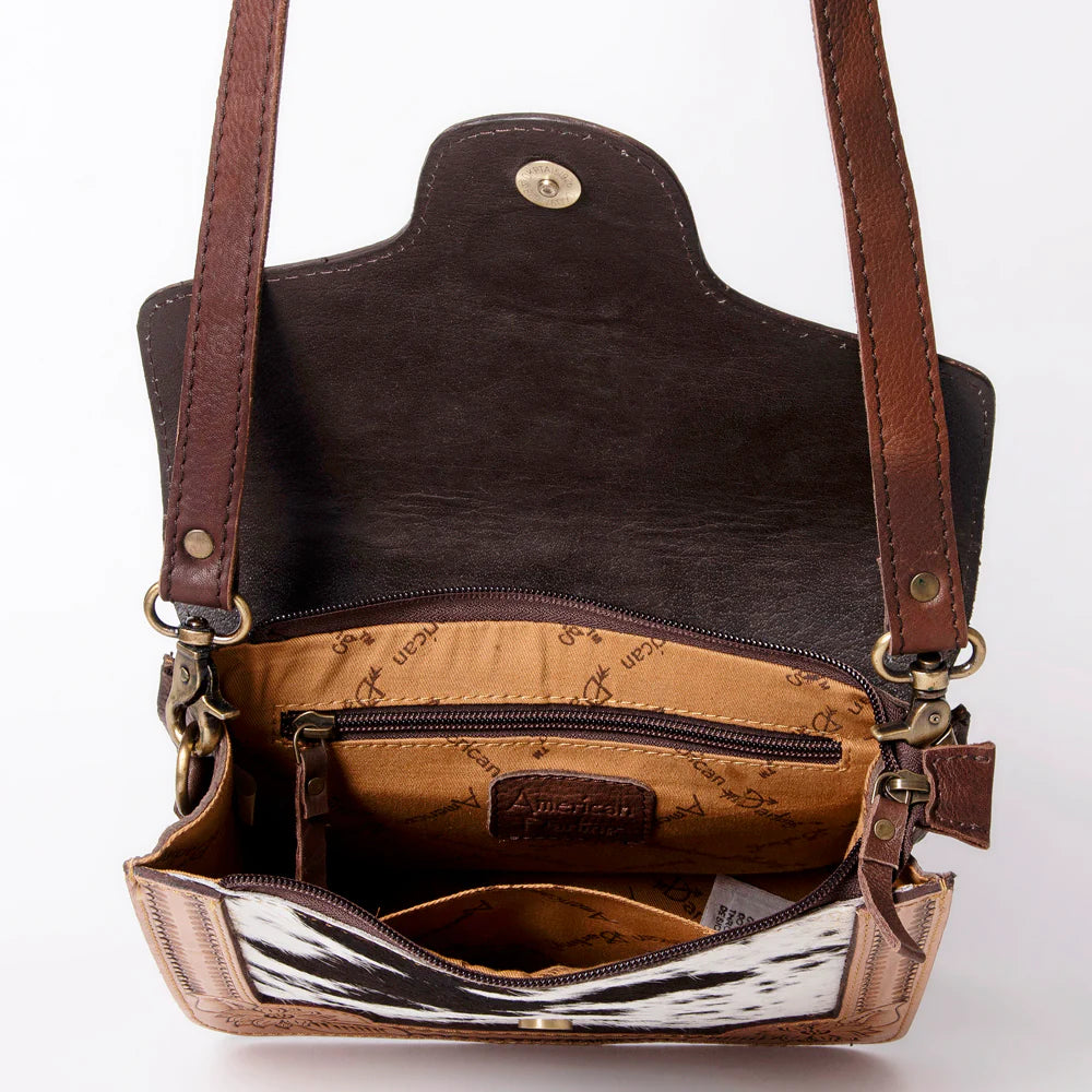 American Darling - Cowhide / Tooled Crossbody