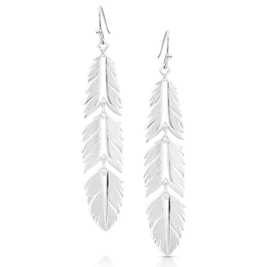 Montana Silversmiths - Freedom Feather American Made Earrings