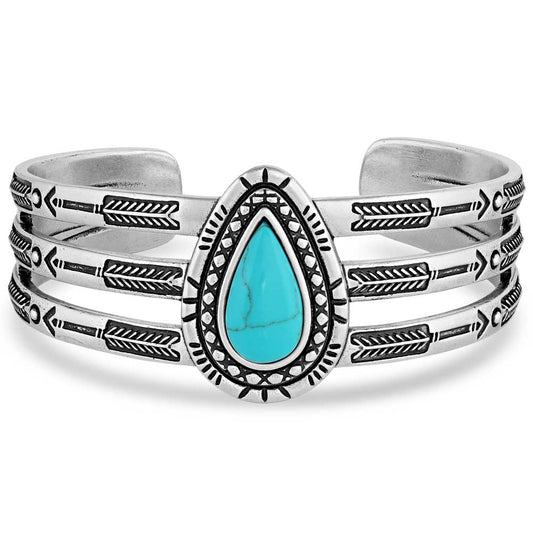 Montana Silversmiths - Ways of the West Turquoise Cuff Bracelet