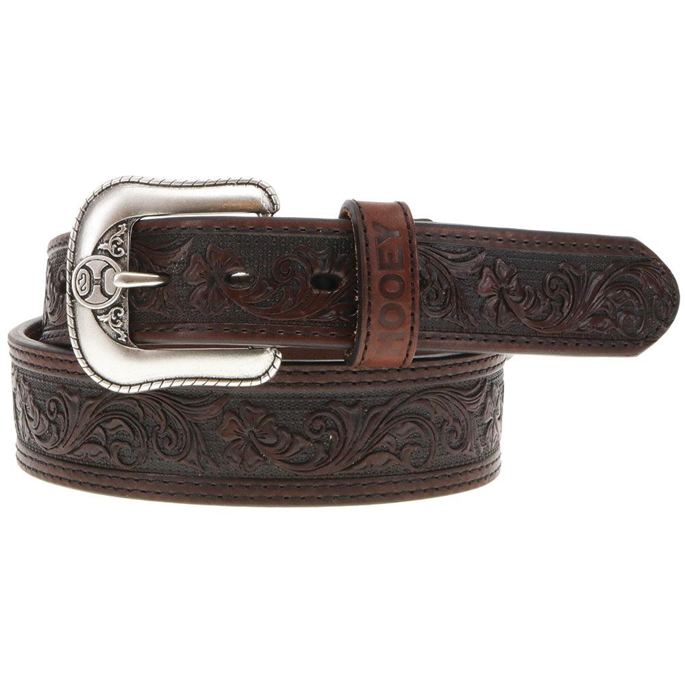 "Midnight" Classic Hooey Belt Brown/Black